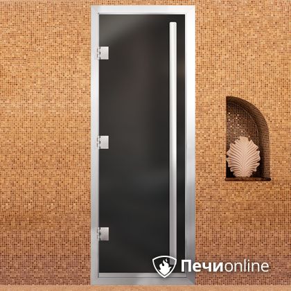 Дверь для бани Arta Премьер 60G Серая матовая, 1900х700 мм в Клине